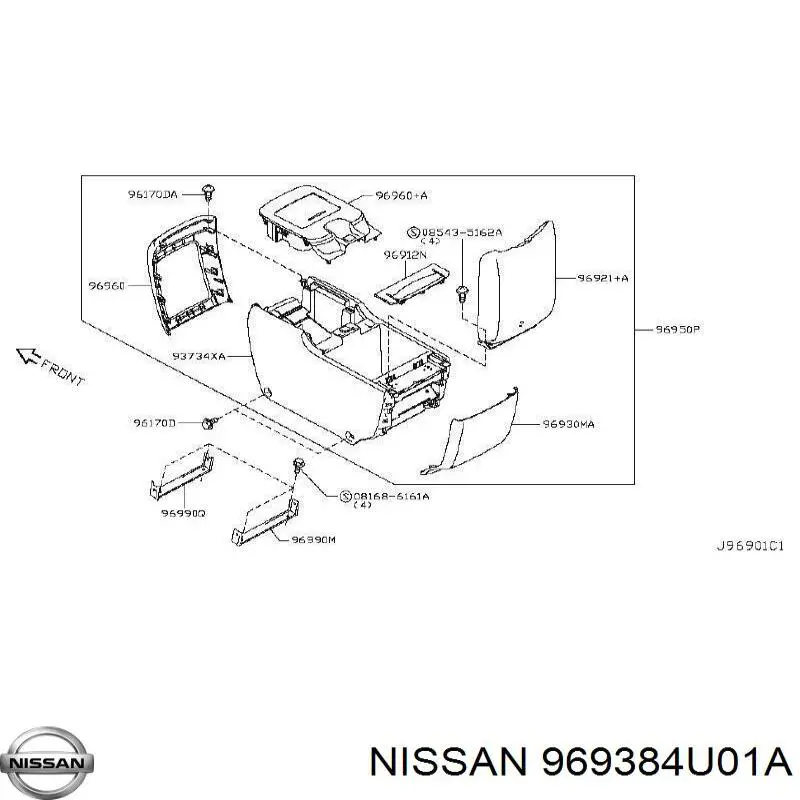  Nissan/Infiniti 969384U01A ціна, від 2.48 USD