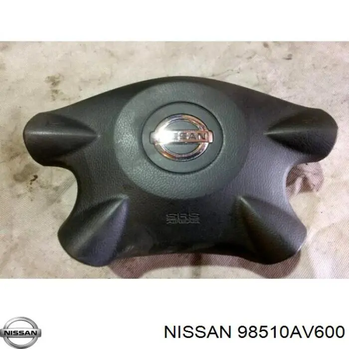 98510AV60A Nissan подушка безпеки, водійська, airbag