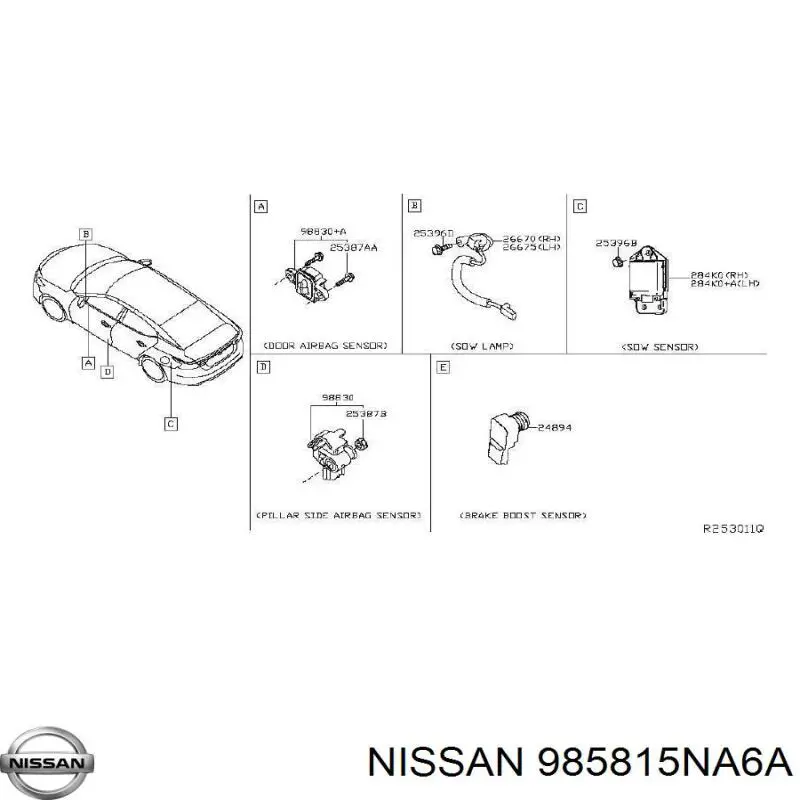 Купити 985815NA6A Nissan/Infiniti 