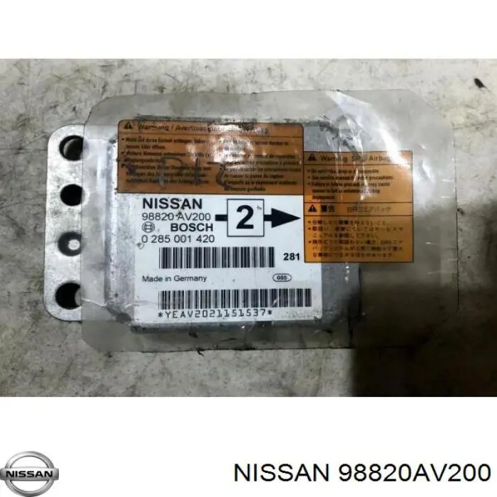 Модуль-процесор керування подушки безпеки Nissan/Infiniti 98820AV200 ціна, від 6.36 USD