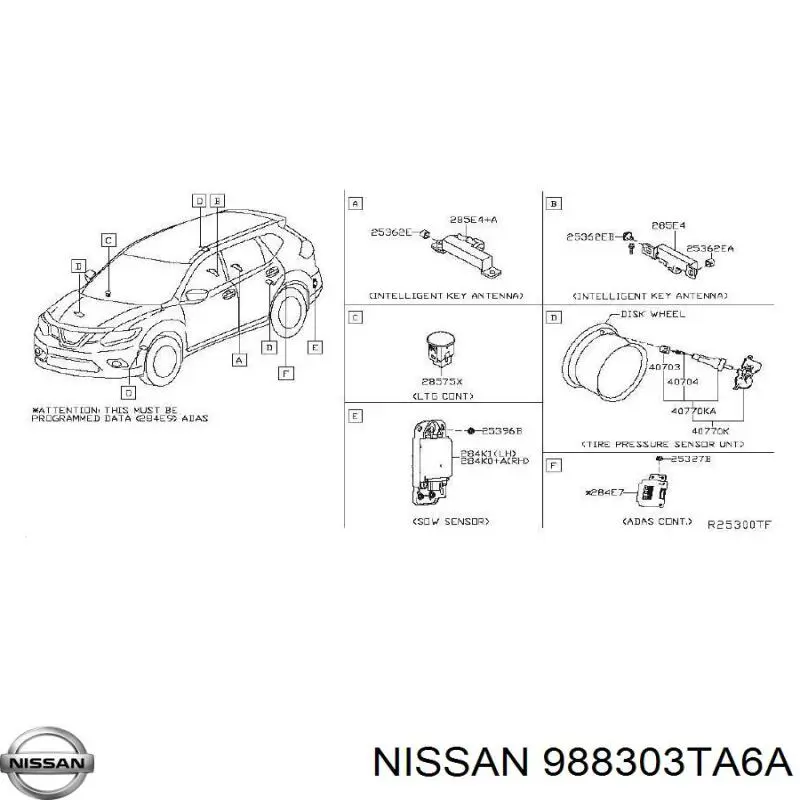  988303TA6A Nissan