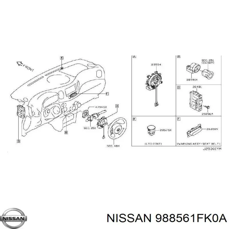  988561FK0A Nissan