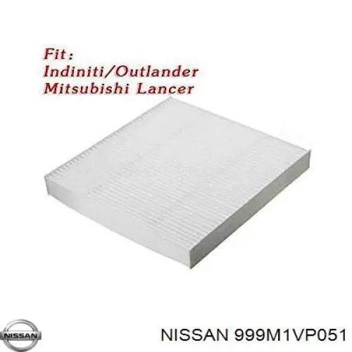 Фільтр повітряний обігрівача Nissan/Infiniti 999M1VP051 ціна, від 4.99 USD