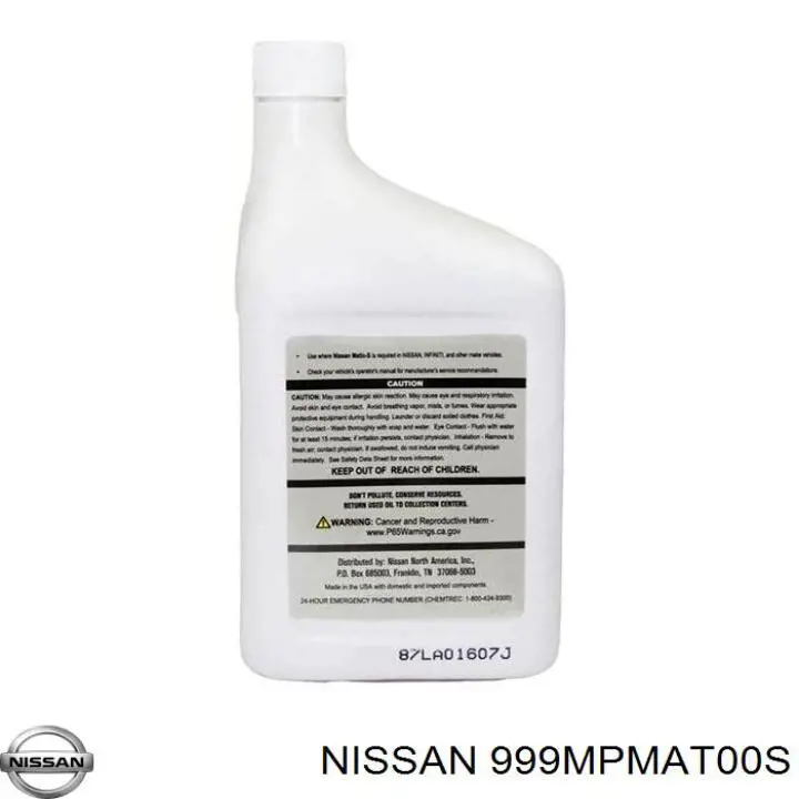 999MPMAT00S Nissan масло трансмісії
