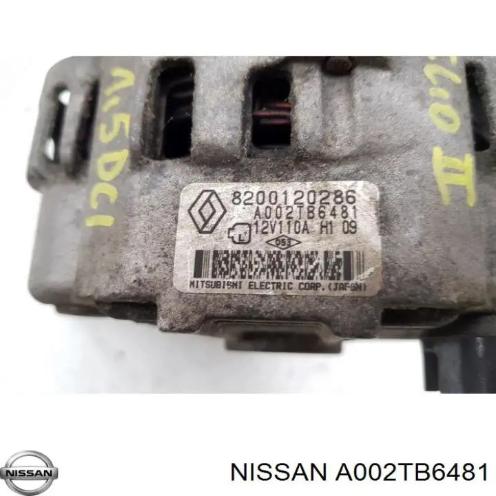 Генератор A002TB6481 Nissan