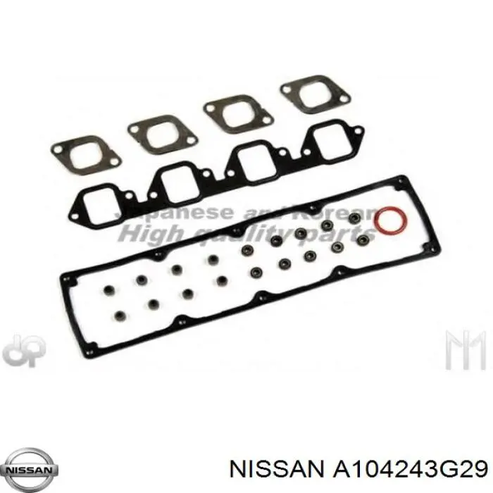 A104243G29 Nissan/Infiniti Комплект прокладок двигуна, верхній