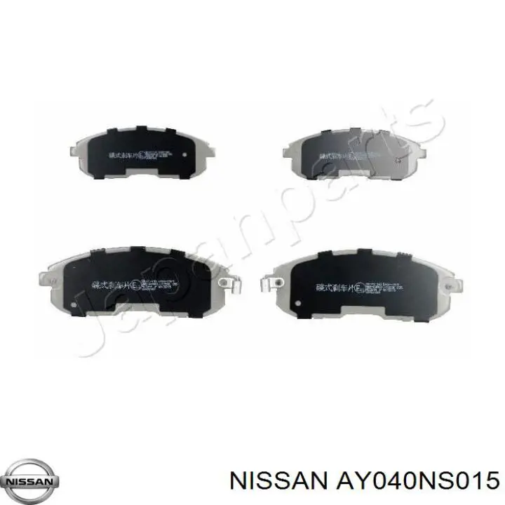 Колодки гальмівні передні, дискові AY040NS015 Nissan