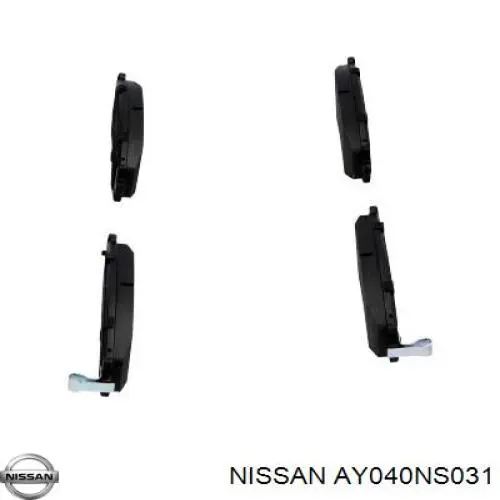 Гальмівні колодки Nissan/Infiniti AY040NS031 ціна, від 15.24 USD