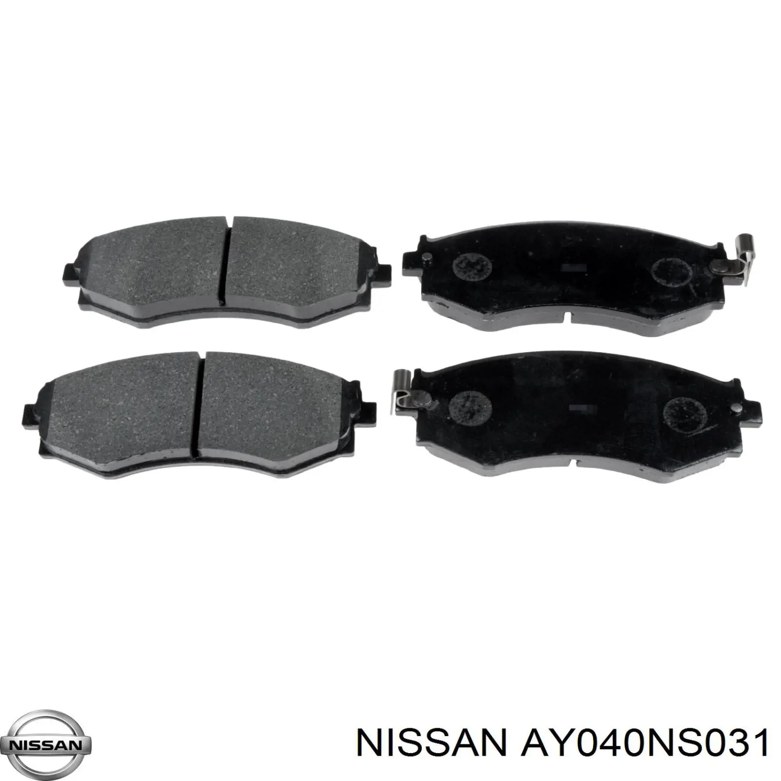 Купити AY040NS031 Nissan/Infiniti Колодки гальмівні передні, дискові