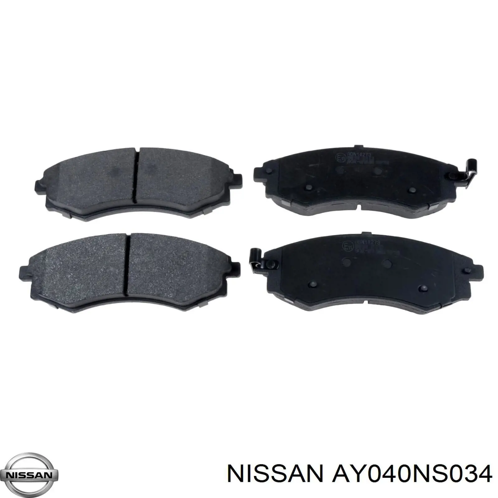 Передні тормозні колодки AY040NS034 Nissan/Infiniti