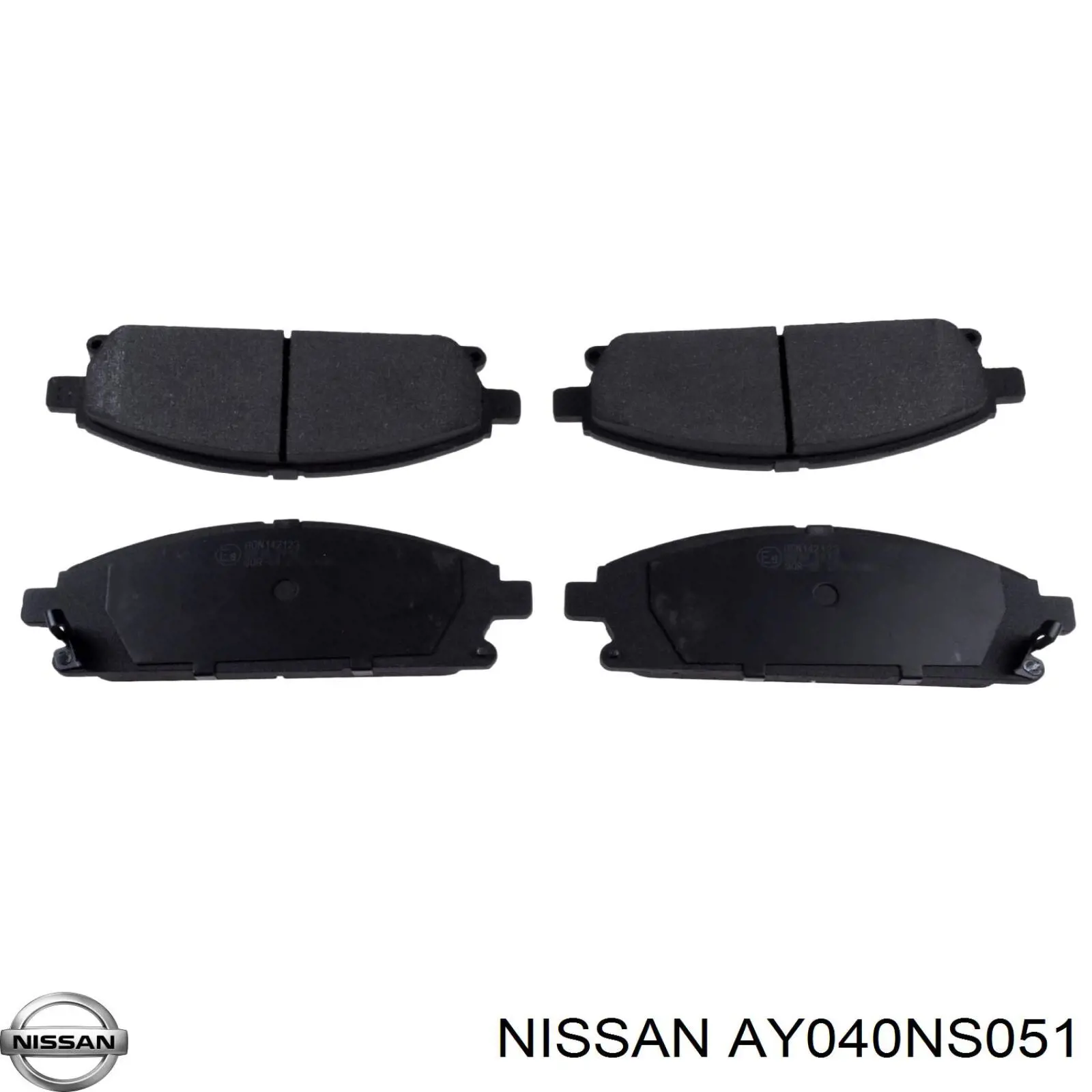 Колодки гальмівні передні, дискові AY040NS051 Nissan