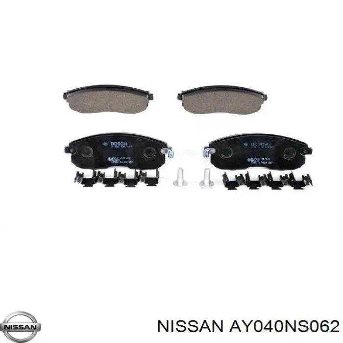 Гальмівні колодки Nissan/Infiniti AY040NS062 ціна, від 21.28 USD