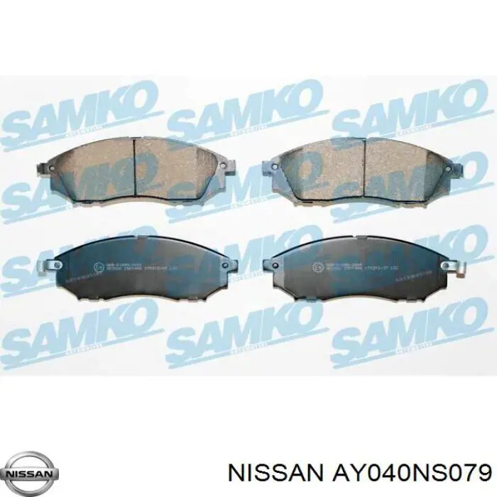 Гальмівні колодки Nissan/Infiniti AY040NS079 ціна, від 28.02 USD