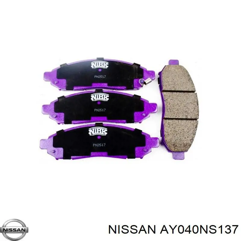 Гальмівні колодки Nissan/Infiniti AY040NS137 ціна, від 26.61 USD