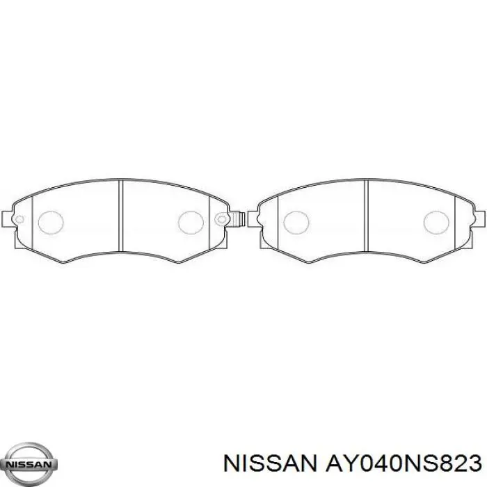 Гальмівні колодки Nissan/Infiniti AY040NS823 ціна, від 14.00 USD