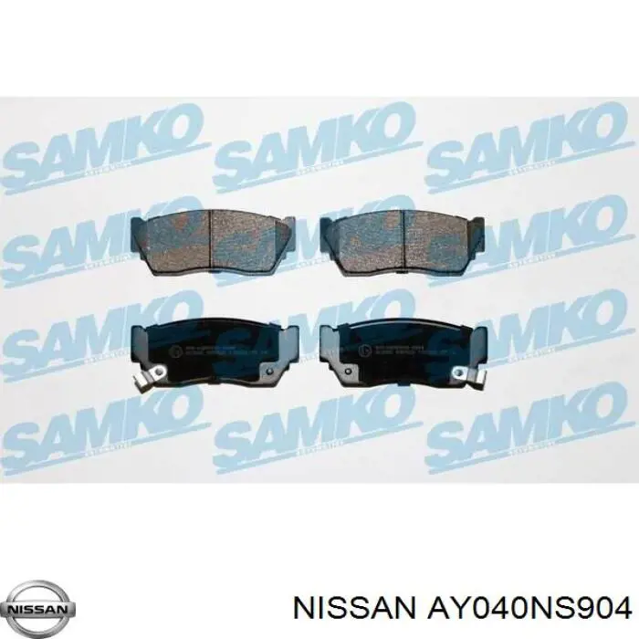 Купити AY040NS904 Nissan/Infiniti Колодки гальмівні передні, дискові