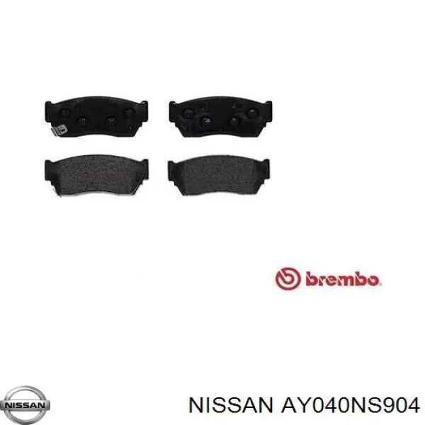 Гальмівні колодки Nissan/Infiniti AY040NS904 ціна, від 13.93 USD