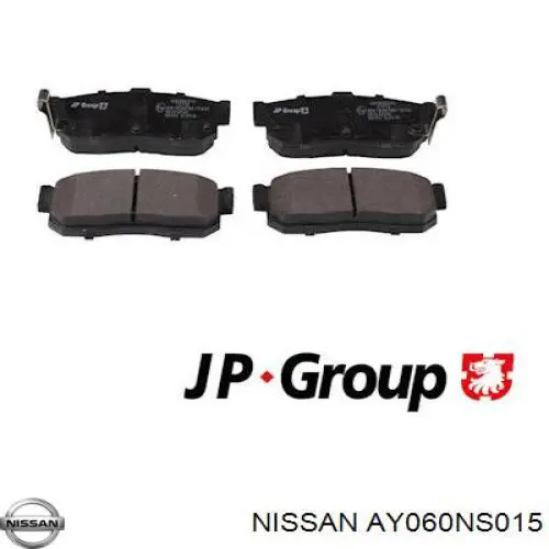 Колодки гальмові задні, дискові AY060NS015 Nissan