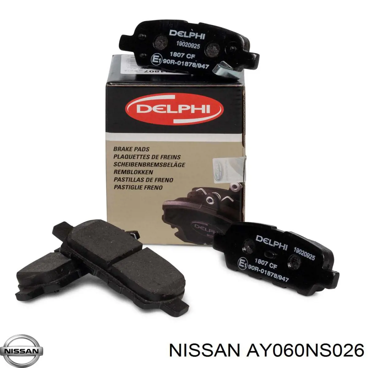 Задні гальмівні колодки Nissan/Infiniti AY060NS026 ціна, від 19.06 USD