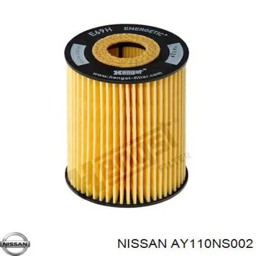 Масляний фільтр двигуна Nissan/Infiniti AY110NS002 ціна, від 5.03 USD