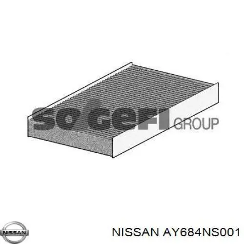 Фільтр повітряний обігрівача Nissan/Infiniti AY684NS001 ціна, від 4.82 USD