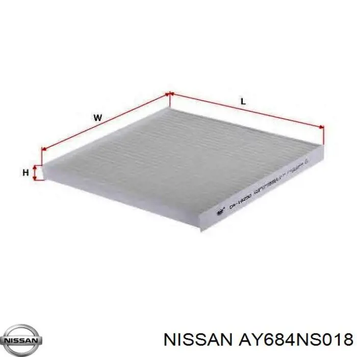Купити AY684NS018 Nissan/Infiniti Фільтр салону вугільний