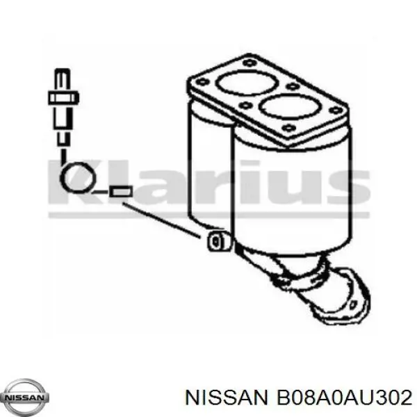 Купити B08A0AU302 Nissan/Infiniti Перетворювач відпрацьованих газів