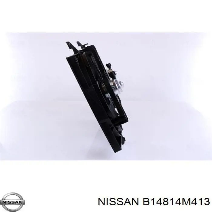 B14814M413 Nissan електровентилятор охолодження в зборі (двигун + крильчатка)