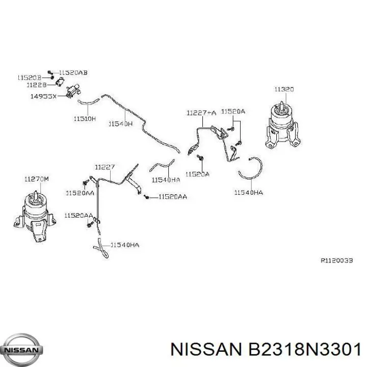 B2318N3301 Nissan/Infiniti 