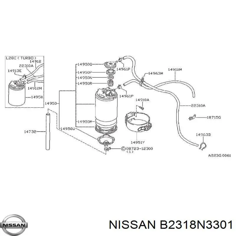  Nissan/Infiniti B2318N3301 ціна, від 7.11 USD
