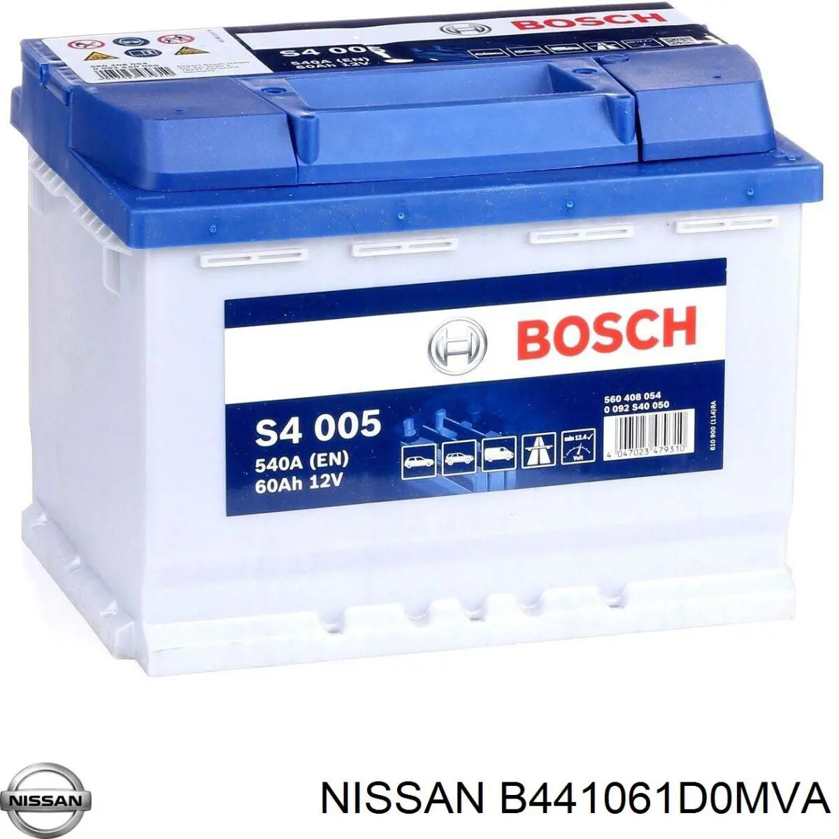 B441061D0MVA Nissan акумуляторна батарея, акб