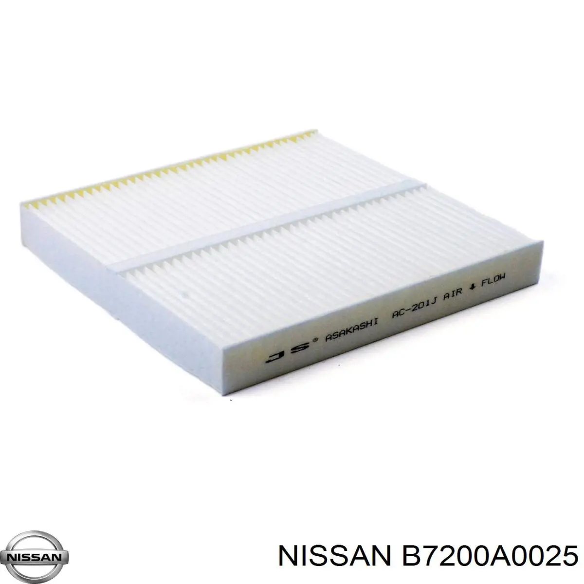 B7200A0025 Nissan/Infiniti Внутрішньосалонний фільтр