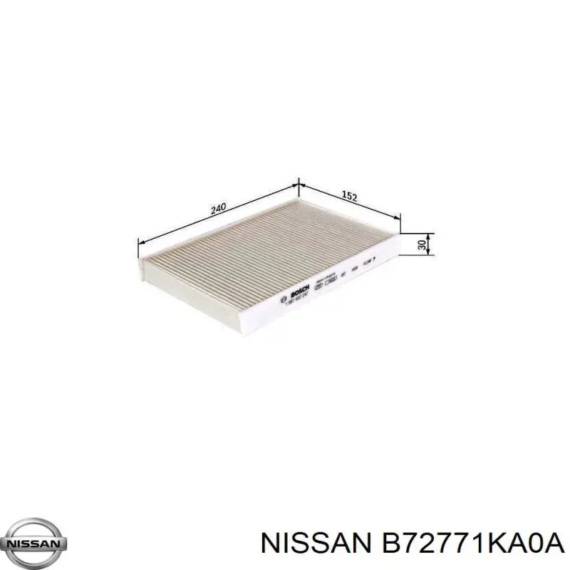 Фільтр повітряний обігрівача Nissan/Infiniti B72771KA0A ціна, від 3.87 USD