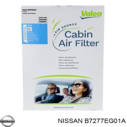 Купити B7277EG01A Nissan/Infiniti Фільтр салону вугільний