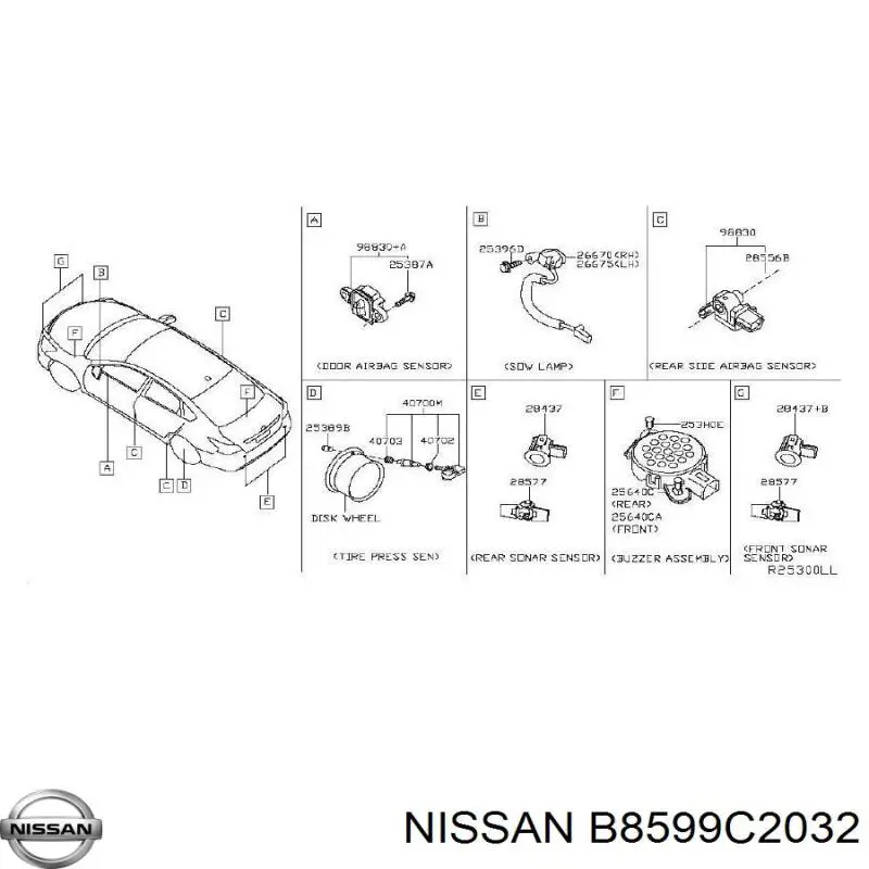 B8599C2032 Nissan/Infiniti 