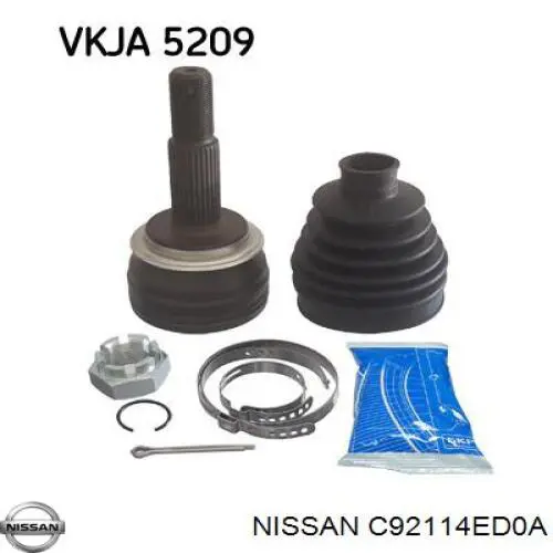 Купити C92114ED0A Nissan/Infiniti Шарнір приводу зовнішній
