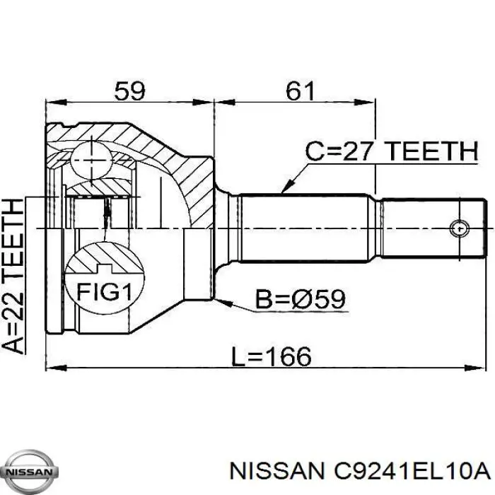Купити 39241CG026 Nissan/Infiniti Пильник шарніра приводу