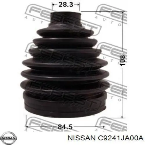 Пильник шарніра кутових швидкостей зовнішній передній Nissan/Infiniti C9241JA00A ціна, від 15.13 USD