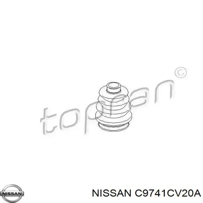 Пильник гранати внутрішній, передній півосі Nissan/Infiniti C9741CV20A ціна, від 12.47 USD