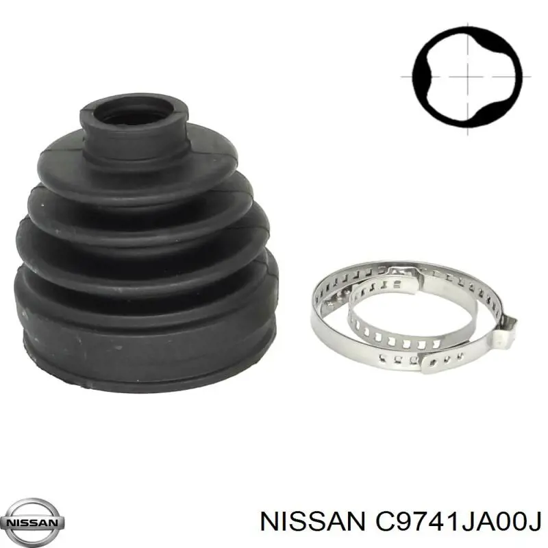 Пильник гранати внутрішній, передній півосі Nissan/Infiniti C9741JA00J ціна, від 14.88 USD