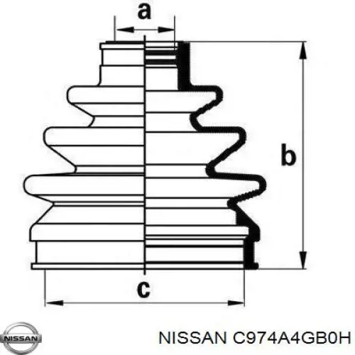  Nissan/Infiniti C974A4GB0H ціна, від 39.20 USD