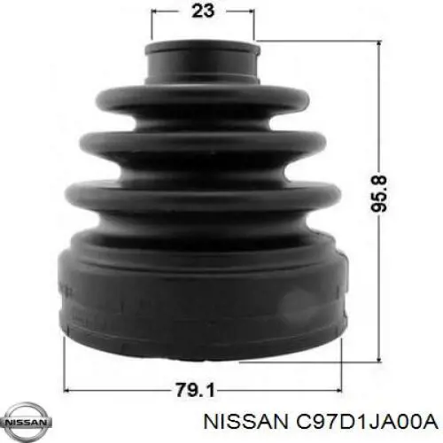 Пильник гранати внутрішній, передній півосі Nissan/Infiniti C97D1JA00A ціна, від 14.77 USD