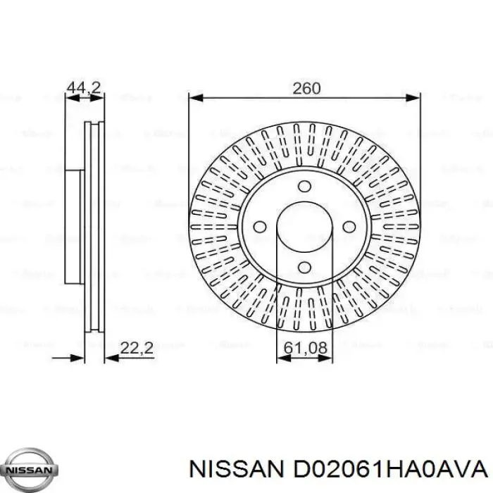 Купити D02061HA0AVA Nissan/Infiniti 