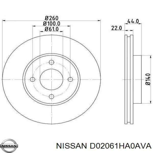  D02061HA0AVA Nissan