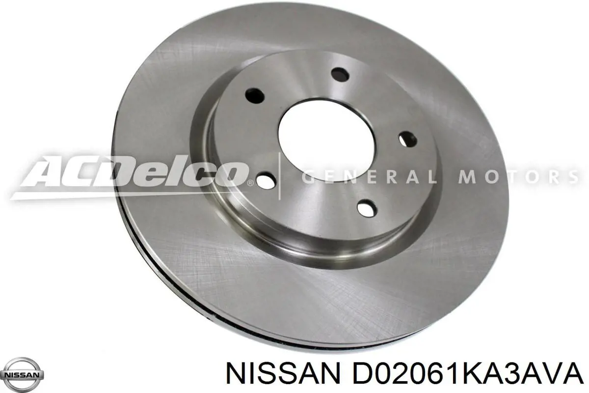 D02061KA3AVA Nissan диск гальмівний передній