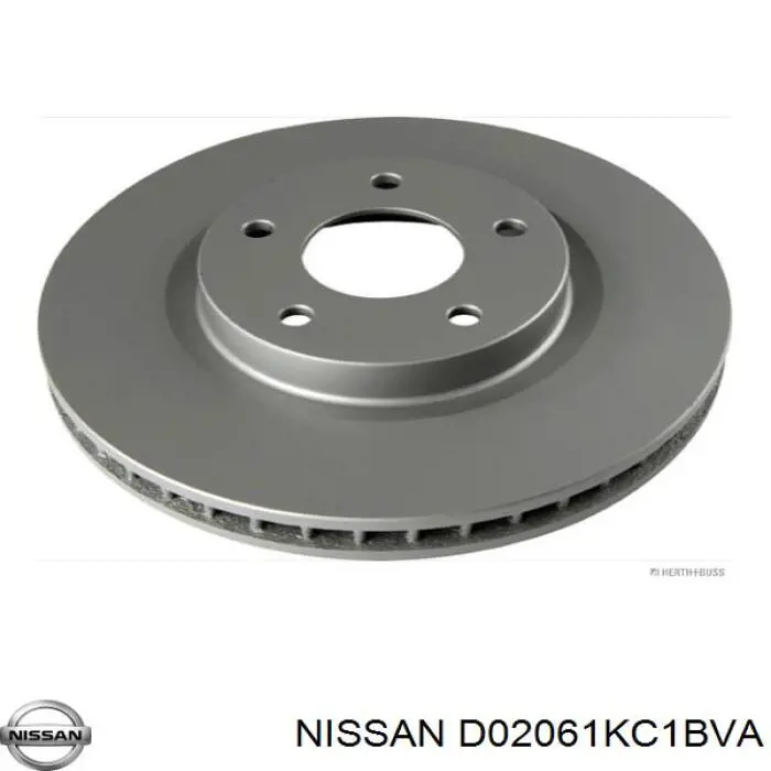 D02061KC1BVA Nissan диск гальмівний передній