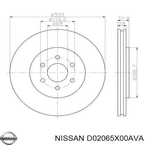  Nissan/Infiniti D02065X00AVA ціна, від 72.98 USD