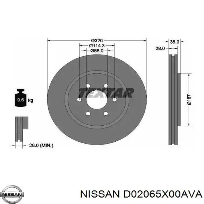  D02065X00AVA Nissan/Infiniti