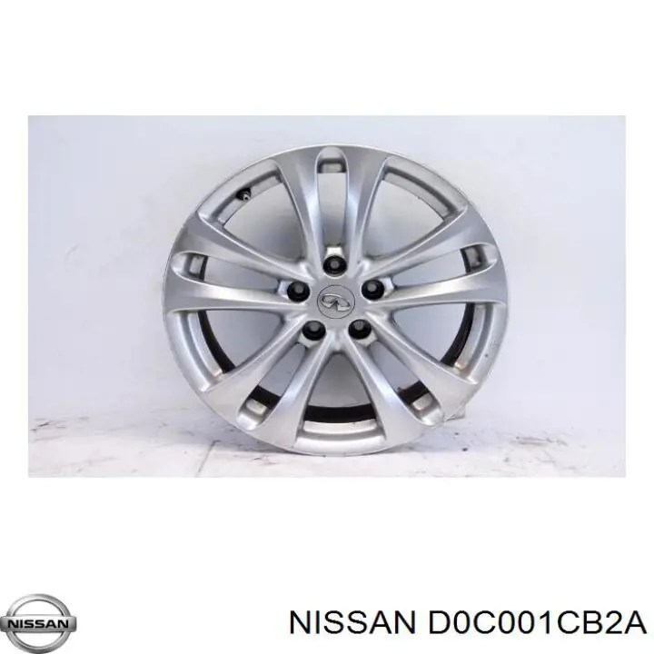 D0C001CB2A Nissan/Infiniti Диски литі (легкосплавні, титанові)