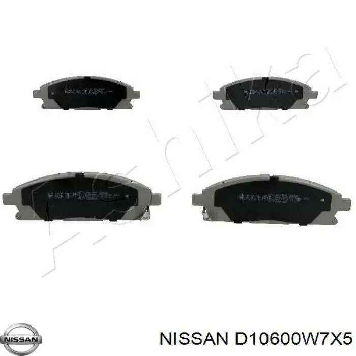 Тормозні колодки Nissan/Infiniti D10600W7X5